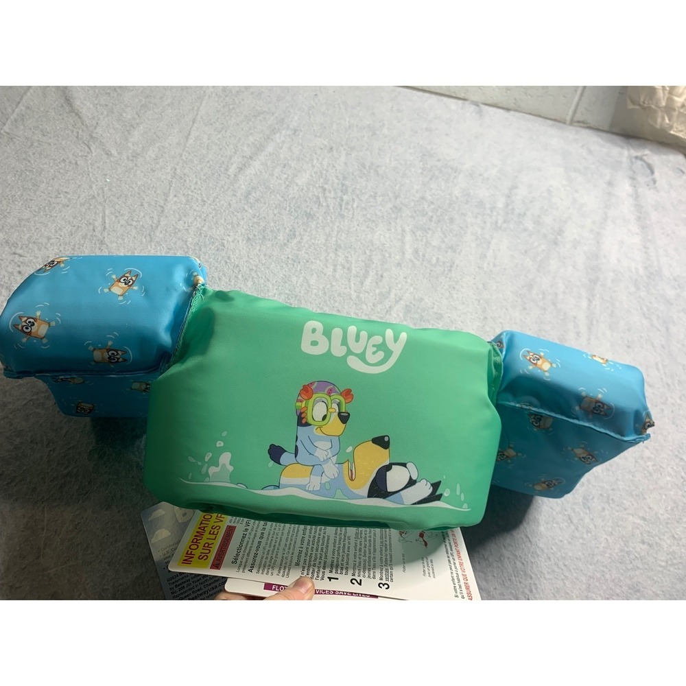 Bluey Child Life Vest Arm Floaties Swim Safety Aid for Kids 3+ Years 33-55lbs